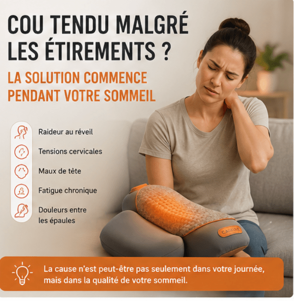 Pourquoi votre cou reste tendu malgré les massages et les étirements ? - Kinéa